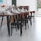 Flash Furniture Black Vinyl Seat Dining Chair with Walnut Wood Back XU-DG6V5BV-WAL-GG - alternate 8